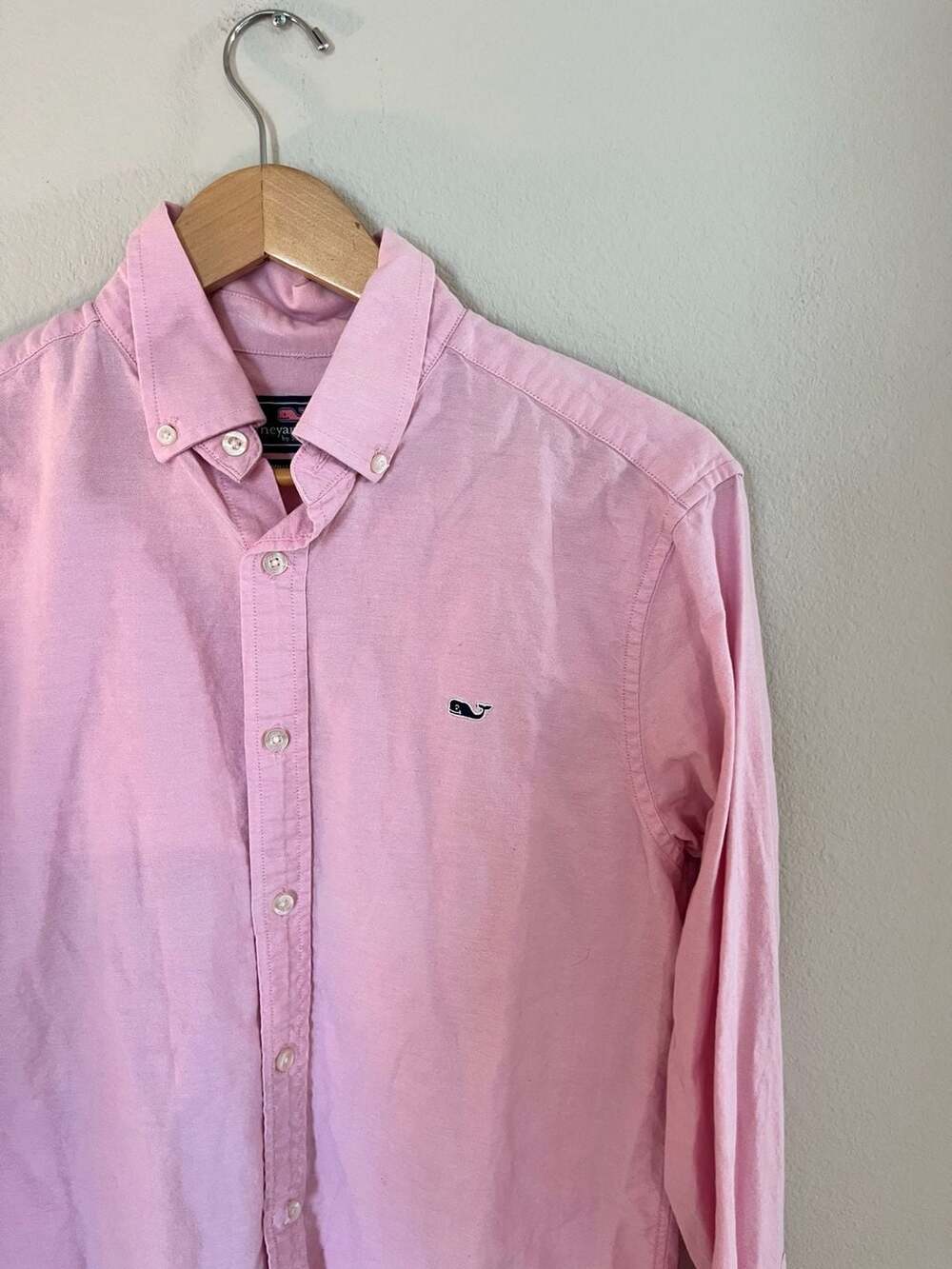 Vineyard Vines, Oxford Button Long Sleeve, Pink, Preppy, Old Money, Mens Small